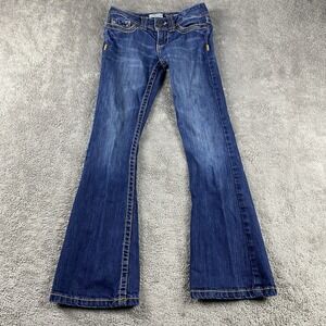 Aeropostale Hailey Skinny Flare Jeans Women 00 Regular Blue Low Rise Y2K